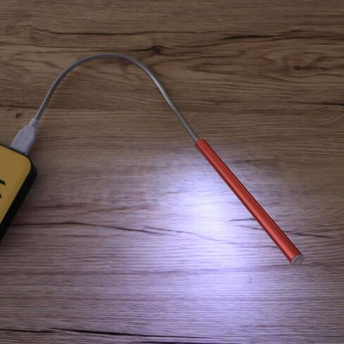 OPERITACX USB LED LED LEG LAMB مع LED مشرق مرنة القابلة للانحناء USB طاولة العناية بالعيون مصباح للمكتب المنزلي وغرفة النوم الأحمر in Kuwait