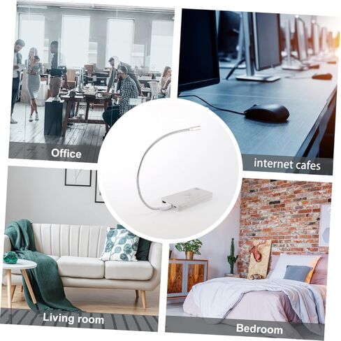 4PCS USB LED Reading Lamp Set Flexible Gooseneck Dimmable Light for Laptop Desktop and Keyboard for Home Office and Study in Kuwait