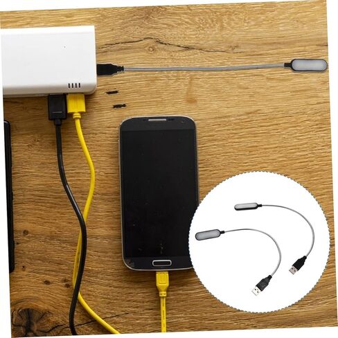 2PCS محمول USB محمول القراءة مصباح القراءة مميز مصباح LED مصابي in Saudi Arabia