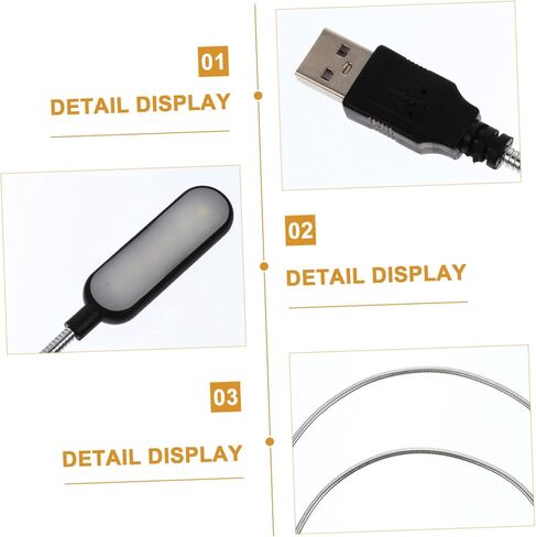 2PCS محمول USB محمول القراءة مصباح القراءة مميز مصباح LED مصابي in Saudi Arabia