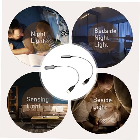 2PCS محمول USB محمول القراءة مصباح القراءة مميز مصباح LED مصابي in Saudi Arabia