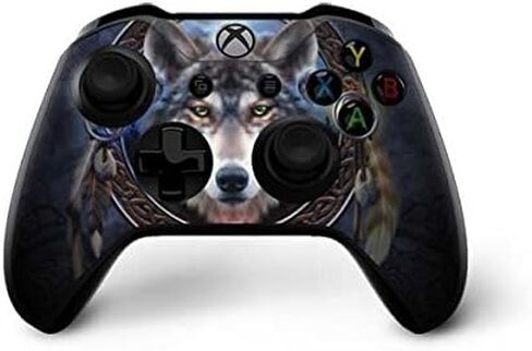 Skinit Skinit Gaming Gaming Skiner مع وحدة تحكم Xbox One X - تصميم رموز Brigid Ashwood Wolf مرخصة رسميًا in Saudi Arabia