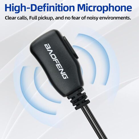 BAOFENG Walkie Talkies Earpiece with Mic 2 Pin Headset Acoustic Tube Walkie Talkie BF-888S UV-5R BF-F8HP PRO AR-5RM K5PLUS UV-32 DM-32 Two Way Radio Earpiece 2 Pack in Saudi Arabia