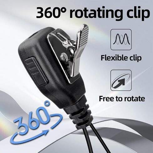BAOFENG Walkie Talkies Earpiece with Mic 2 Pin Headset Acoustic Tube Walkie Talkie BF-888S UV-5R BF-F8HP PRO AR-5RM K5PLUS UV-32 DM-32 Two Way Radio Earpiece 2 Pack in Saudi Arabia