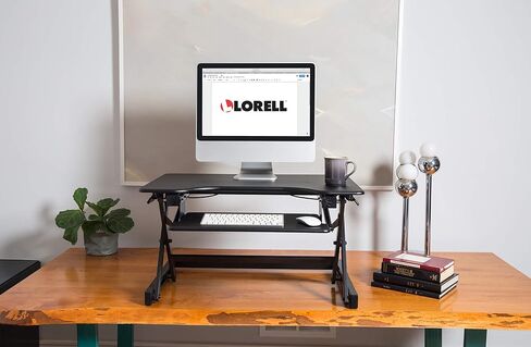 Lorell Sit-to-Stand Monitor Riser, White - LLR99901 in Saudi Arabia