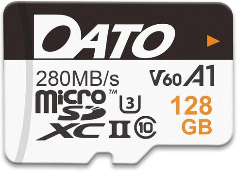 Dato 128GB بطاقة MicroSD ، UHS-II ، A1 ، C10 ، U3 ، V60 ، Full HD ، 4K ، ما يصل إلى 280/180 ميغابايت/S MicroSDXC بطاقة ، للهواتف ، الكاميرات ، أجهزة الألعاب المحمولة in Kuwait