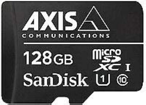 بطاقة ذاكرة فلاش مراقبة محور مراقبة المحور (Micro SDXC إلى محول SD متضمن) 128 جيجابايت UHS-I U1 / Class10 MicroSDXC UHS-I للمحور M3058 ، M5065 ، p1447 ، p1448 ، p3374 ، p3375 ، p3904 ، Q1 Black in Saudi Arabia