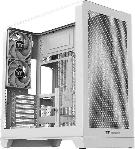 Thermaltake View 390 Air ؛ برج منتصف 2x120mm المشجعين CT المشمولين ؛ 360mm دعم الرادياتير ؛ 420mm التخليص GPU ؛ دعم الموصل المخفي ؛ فتحات PCIe القابلة للدوران. 200mm PSU التخليص ؛ الثلج CA-11F-00M6WN-00 in Kuwait