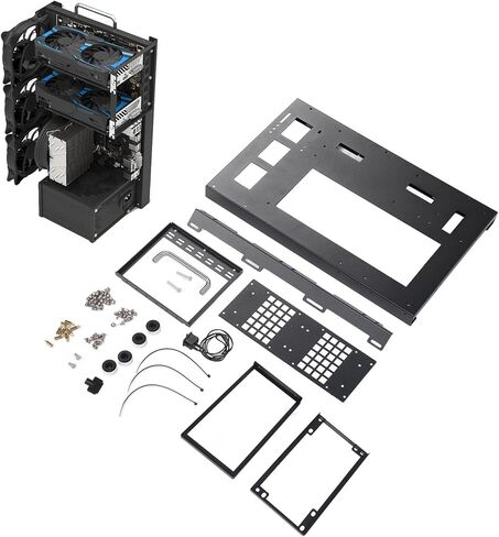 رف حالة كمبيوتر ألعاب DIY ، إطار مفتوح فولاذي قوي للتبريد ، ATX M ATX ITX المتوافق مع الهيكل المفتوح ، مفتوح لبناء الكمبيوتر الشخصي ، رف الحالات للكمبيوتر الشخصي للألعاب كمبيوتر in Kuwait