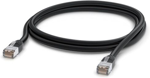كابل التصحيح Ubiquiti في الهواء الطلق 2M أسود ، كل الأحوال الجوية ، RJ45 Ethernet Cable ، الفئة 5E ، مقاومة للطقس in Saudi Arabia
