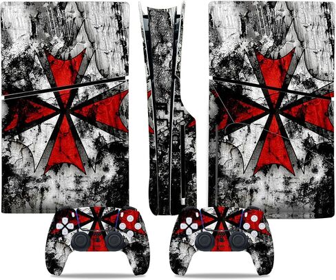 Skin Sticker for PS5 Slim Disc Console, Protective Skin Game Accessories Decal Cover (Purple) in Kuwait