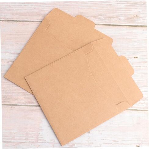 Ciieeo 30pcs Kraft Paper CD DVD Sleeves Heavy Duty Packaging Envelopes Kraft Paper Bags for Disc Storage for Home and Travel Organization in Saudi Arabia