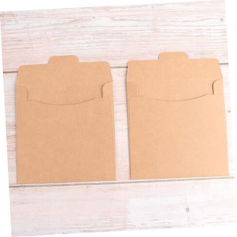 Ciieeo 30pcs Kraft Paper CD DVD Sleeves Heavy Duty Packaging Envelopes Kraft Paper Bags for Disc Storage for Home and Travel Organization in Saudi Arabia