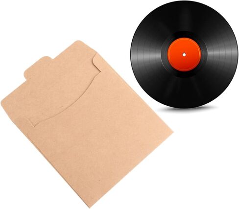 Ciieeo 30pcs Kraft Paper CD DVD Sleeves Heavy Duty Packaging Envelopes Kraft Paper Bags for Disc Storage for Home and Travel Organization in Saudi Arabia