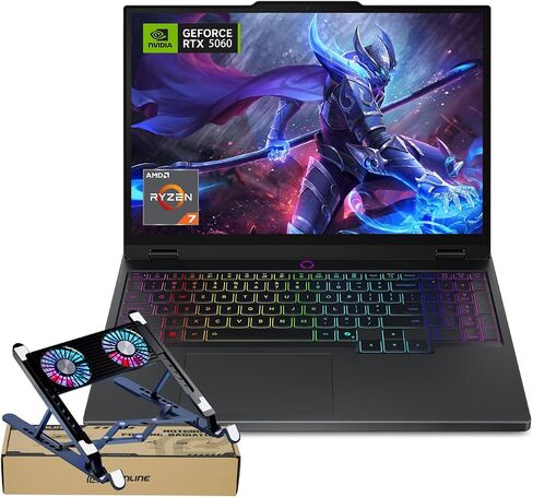 Lenovo Legion 5 15aHP10 RTX 5060 Pro Gaming Labstop ، 15.1 OLED WQXGA (2560 × 1600) 165Hz ، AMD RYZEN 7 260 (Beats Intel I7-14700) ، NVIDIA RTX 5060 ، 32GB DDR5 RAM ، 1TB SSD ، WI-FI 7 ، Bundle PCO in Saudi Arabia