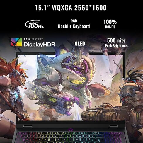 Lenovo Legion 5 15aHP10 RTX 5060 Pro Gaming Labstop ، 15.1 OLED WQXGA (2560 × 1600) 165Hz ، AMD RYZEN 7 260 (Beats Intel I7-14700) ، NVIDIA RTX 5060 ، 32GB DDR5 RAM ، 1TB SSD ، WI-FI 7 ، Bundle PCO in Saudi Arabia