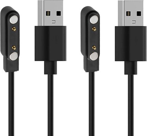 TG08 TG09 Smart Watch Charger, 2-Pack Compatible with TRAUSI TG08 / Trendia TG09L TG09 Smart Watch Magnetic Charging Cable in Saudi Arabia