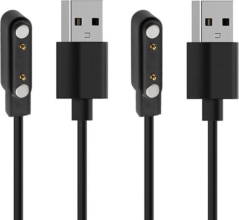 TG08 TG09 Smart Watch Charger, 2-Pack Compatible with TRAUSI TG08 / Trendia TG09L TG09 Smart Watch Magnetic Charging Cable in Saudi Arabia