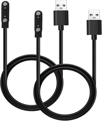 TG08 TG09 Smart Watch Charger, 2-Pack Compatible with TRAUSI TG08 / Trendia TG09L TG09 Smart Watch Magnetic Charging Cable in Saudi Arabia