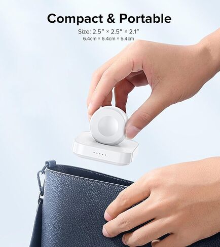 Upgrade Charger Stand for Apple Watch, Portable Magnetic Wireless Foldable Watch Charger Dock with Charging Cord, Supports Nightstand Mode, Compatible with iWatch Series 10 9 8 7 SE 6 5 4 3 2/Ultra 2 in Saudi Arabia