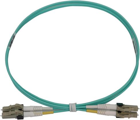 Tripp Lite Switchable Fiber Cable, 400G Duplex Multimode 50/125 OM3 (LC Duplex-PC/LC Duplex-PC), Round LSZH Jacket, Aqua, 3 Meters / 9.8 Feet, Lifetime Limited Manufacturer's Warranty (N820X-03M) in Saudi Arabia
