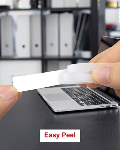 Absonic Tze135 White on Clear Tz Label Tape Compatible for Brother Tze-135 Tz-135 P Touch Tze Label Tape 12mm 0.47" Laminated Refill for Ptouch PTD220 PTD410 PTD200 PTD210 PTH110 Label Maker, 4-Pack in Saudi Arabia