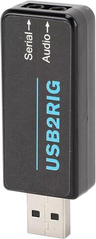 بطاقة صوت USB Black USB2RIG مع منافذ الصوت والموانئ الصوتية دعم CAT CONT CROPT Support FT8 FT4 RTTY SSTV DIGITAL in Kuwait