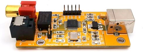 USB Sound Card USB to Coaxial Fiber I2S / USB DAC Decoder Chip PCM2706 Board for Audio Power Amplifier Computer Phone OTG in Saudi Arabia