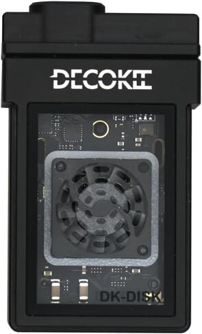 M.2 NVME SSD العلبة ، عامل الشكل 2230 ، USB 3.2 Gen2 ، RGB LED ، التبريد النشط ، متوافق مع iPhone 15/16 ، Steam Deck ، PS5 (Black) in Kuwait