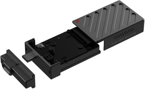 M.2 NVME SSD العلبة ، عامل الشكل 2230 ، USB 3.2 Gen2 ، RGB LED ، التبريد النشط ، متوافق مع iPhone 15/16 ، Steam Deck ، PS5 (Black) in Kuwait