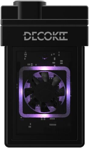 M.2 NVME SSD العلبة ، عامل الشكل 2230 ، USB 3.2 Gen2 ، RGB LED ، التبريد النشط ، متوافق مع iPhone 15/16 ، Steam Deck ، PS5 (Black) in Kuwait