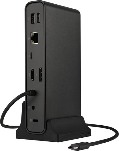 Asus DC300 Docking Station - for Mouse, Keyboard, Monitor, Notebook - Charging Capability - Memory Card Reader - SD - 150 W - USB Type C - 3 Displays Supported - 4K - 3840 x 2160-6 x USB Ports - 3 x in Saudi Arabia