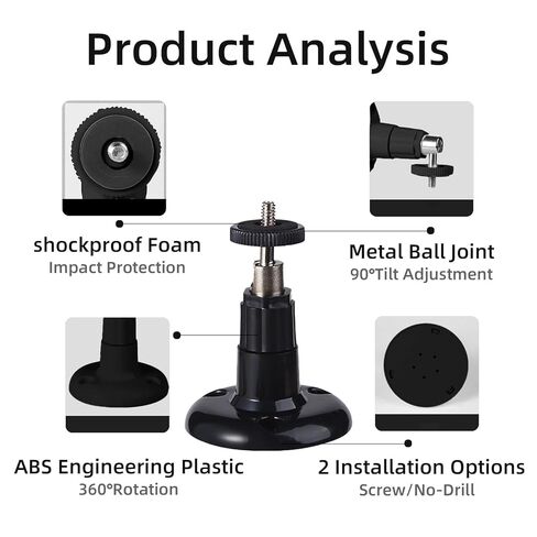 Base Station Wall Mount & Stand Holder for Valve Index Base Station, Vive Base Station, Valve Base Station 2.0, Vive Base Station 2.0 - Universal 1/4 Screw Mount with Double-Sided Adhesive, Screw Set, Drill or Stick Choice in Kuwait