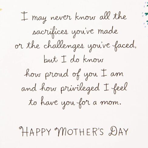 Hallmark Mothers Day Card for Mom (Your Life Has Shaped My Life) in Saudi Arabia