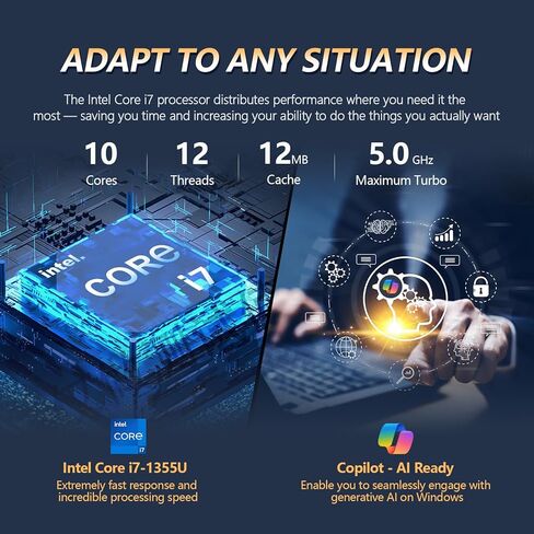 2025 HP 17 بوصة كمبيوتر محمول شاشة تعمل باللمس ، 17.3 HD+ شاشة تعمل باللمس كمبيوتر الكمبيوتر المحمول ، Intel Core i7 ، مكتب Lifetime ، 64 جيجابايت من ذاكرة الوصول العشوائي 2TB SSD+ 512GB in Kuwait