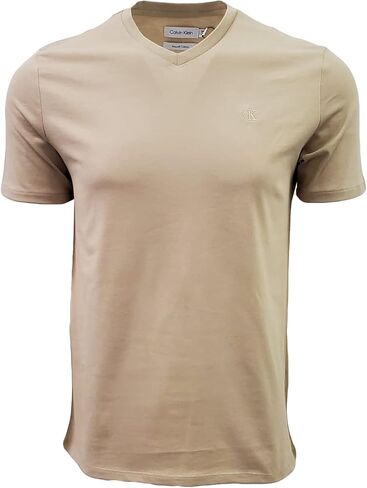 Calvin Klein Mens Slim Fit V-Neck T-Shirt, Ombre Blue, MEDIUM in Kuwait