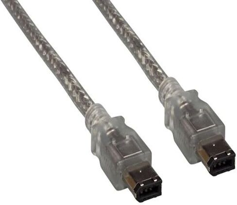 6 ft. IEEE 1394a FireWire 400 6-pin to 6-pin Clear in Saudi Arabia