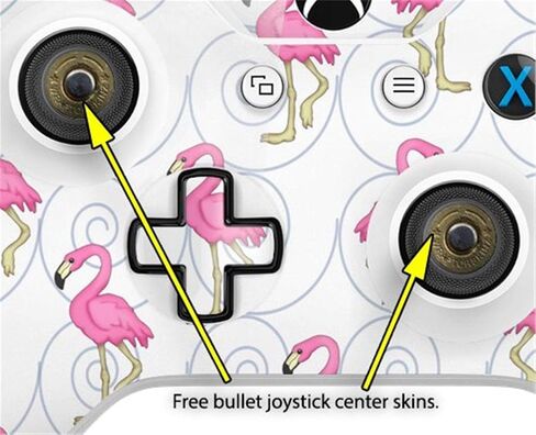 WRAPTORSKINZ SUCAL VINYL SNOW WRAP متوافق مع جهاز التحكم في Xbox One S/X - Flamingos على الأبيض (وحدة تحكم غير متضمنة) in Saudi Arabia