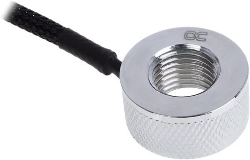 Alphacool Eiszapfen G1/4 Inline Temperature Sensor - Chrome (17362) in Saudi Arabia
