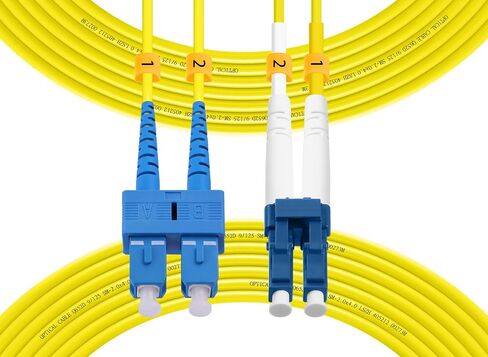 OS2LC to SC Fiber Patch Cable, Multimode, 1M(3ft), 5Pack in Kuwait