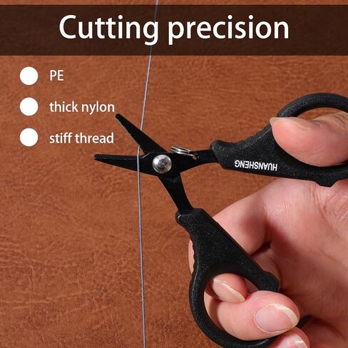 2 Pcs Fishing Scissors, Fishing Line Cutter with Hook and Retractable Buckles Stainless Steel Fishings Line Clippers Portable Fishings Tools Fishing Accessories for Saltwater and Freshwater in Saudi Arabia