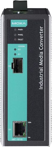 MOXA IMC-101G Industrial 10/100/1000BaseTX to 1000BaseSX/LX/LHX/ZX Media Converter, SFP. in Saudi Arabia