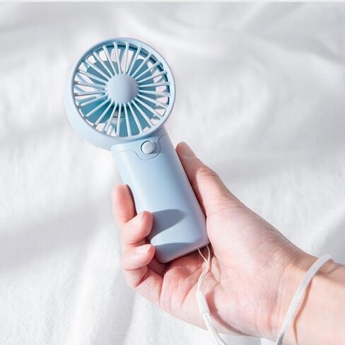 USB Desktop Fan, Personal Desktop Handheld Fan (Batteries Not Included) for Home and Office, Summer Gift,Blue in Saudi Arabia