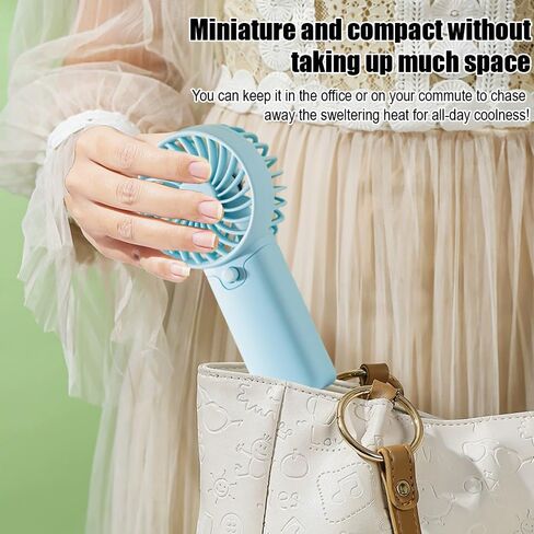 USB Desktop Fan, Personal Desktop Handheld Fan (Batteries Not Included) for Home and Office, Summer Gift,Blue in Saudi Arabia