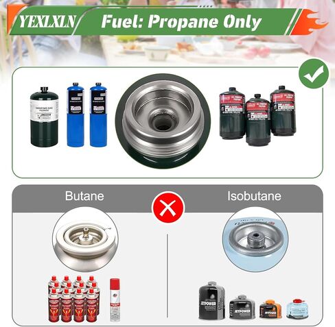 Propane 2 Burner Camping Stove with Griddle and Carrying Bag, Portable Propane Camp Stove with 2 Adjustable Burners & Piezo Ignition, for Camping Tailgating Essentials Gear in Saudi Arabia