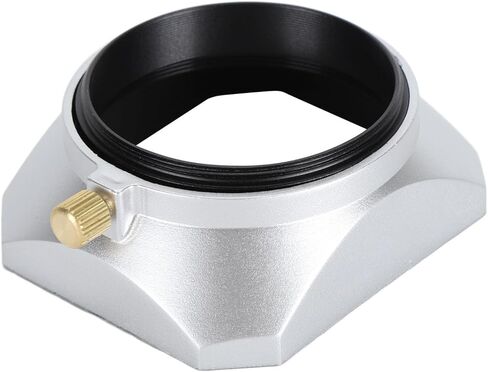 Tbest 49mm Lens Hood Square Shade Accessory Sun for Digital Camera Silver Premium Aluminum Alloy ABS 49MM Protection Photography Enthusiasts in Saudi Arabia