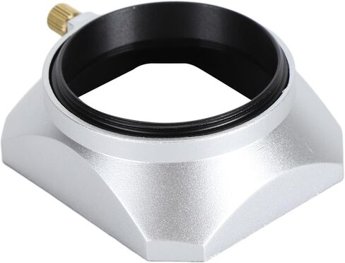 Tbest 49mm Lens Hood Square Shade Accessory Sun for Digital Camera Silver Premium Aluminum Alloy ABS 49MM Protection Photography Enthusiasts in Saudi Arabia