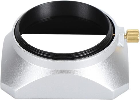 Tbest 49mm Lens Hood Square Shade Accessory Sun for Digital Camera Silver Premium Aluminum Alloy ABS 49MM Protection Photography Enthusiasts in Saudi Arabia