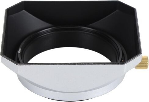 Tbest 49mm Lens Hood Square Shade Accessory Sun for Digital Camera Silver Premium Aluminum Alloy ABS 49MM Protection Photography Enthusiasts in Saudi Arabia