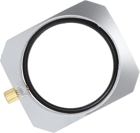 Tbest 49mm Lens Hood Square Shade Accessory Sun for Digital Camera Silver Premium Aluminum Alloy ABS 49MM Protection Photography Enthusiasts in Saudi Arabia